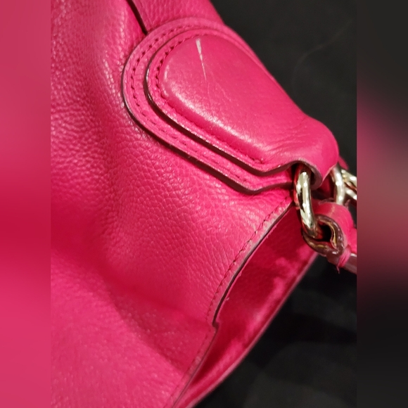 COACH | Edie Shoulder Bag 31 | Pebbled Leather | Fuschia - Picture 11 of 14